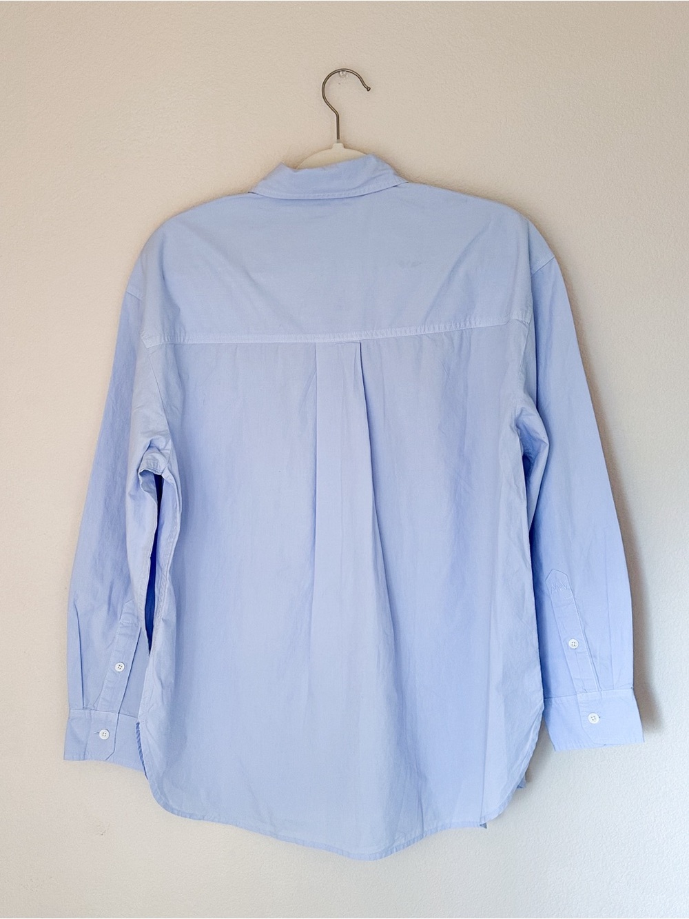 Madewell The Easy Shirt in Poplin in Light Blue M - Picture 9 of 9